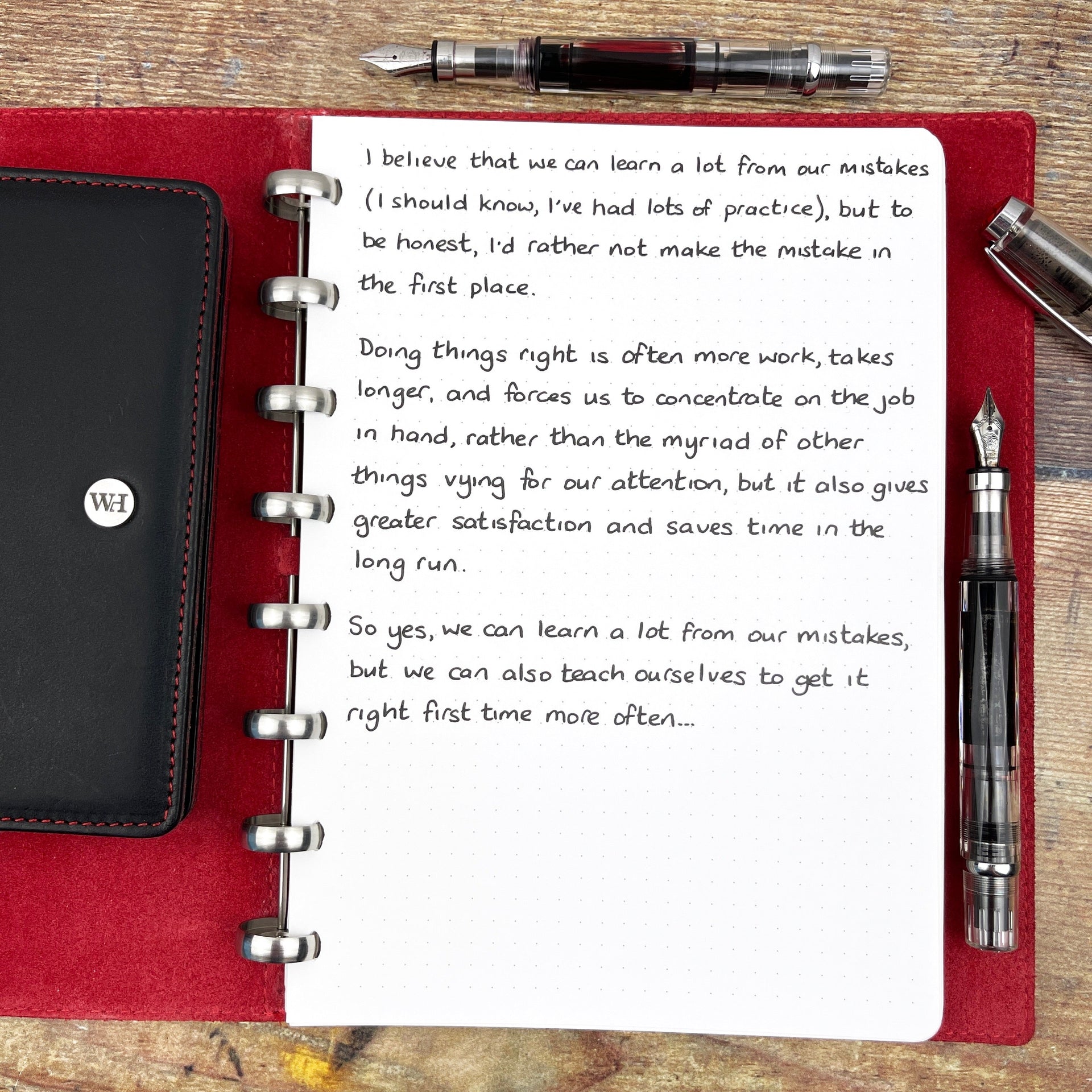 Learning From Our Mistakes...