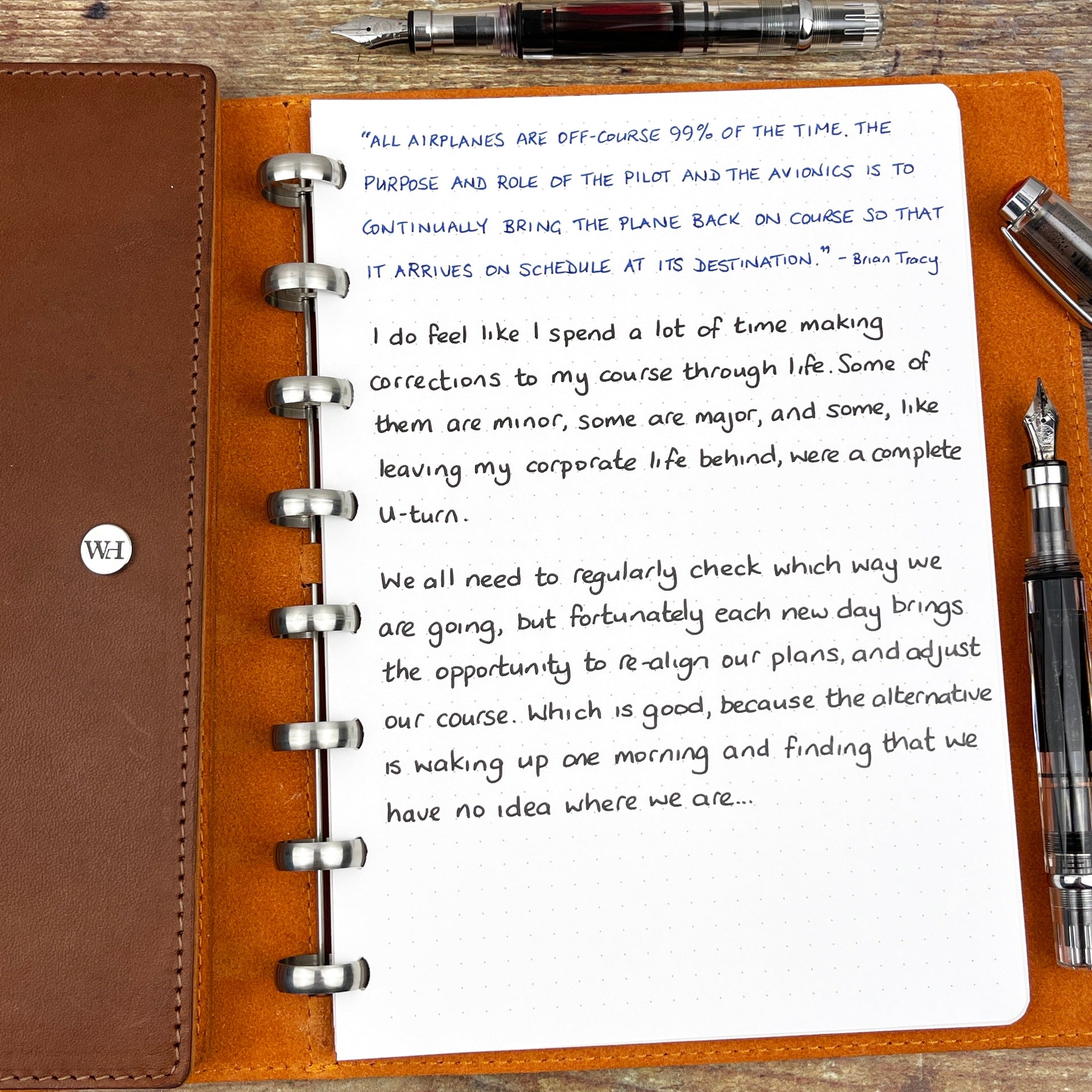 Course Corrections...