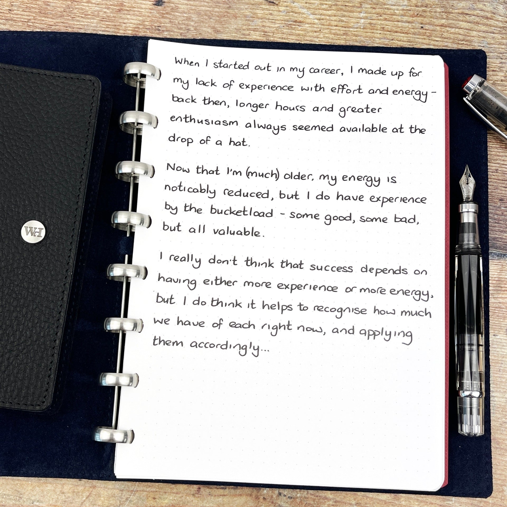 Experience vs Energy...