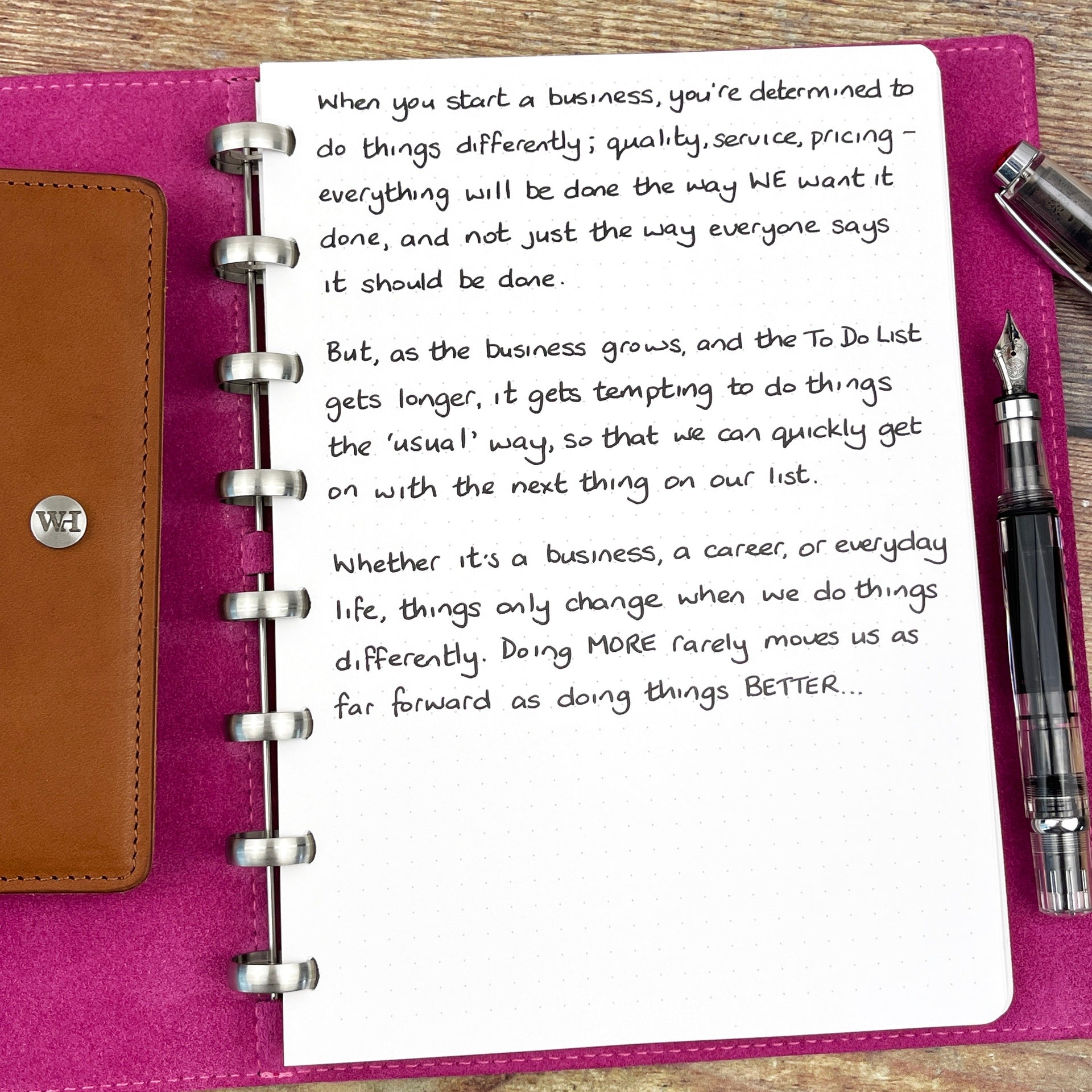 Doing Things Better...