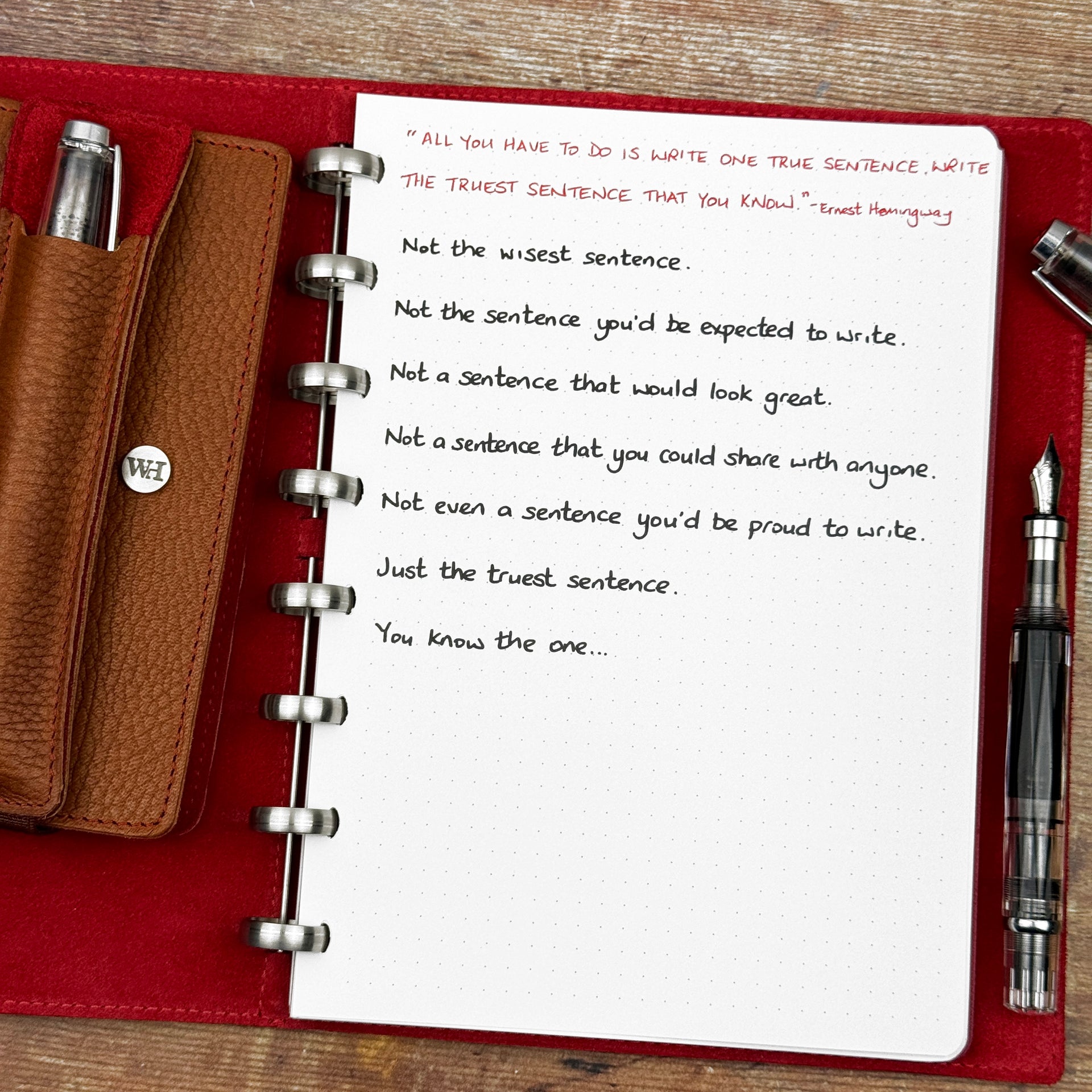 One True Sentence...