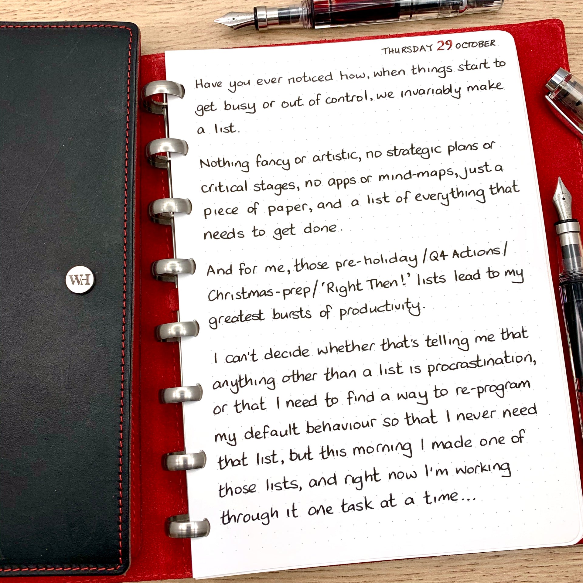 Making a List...