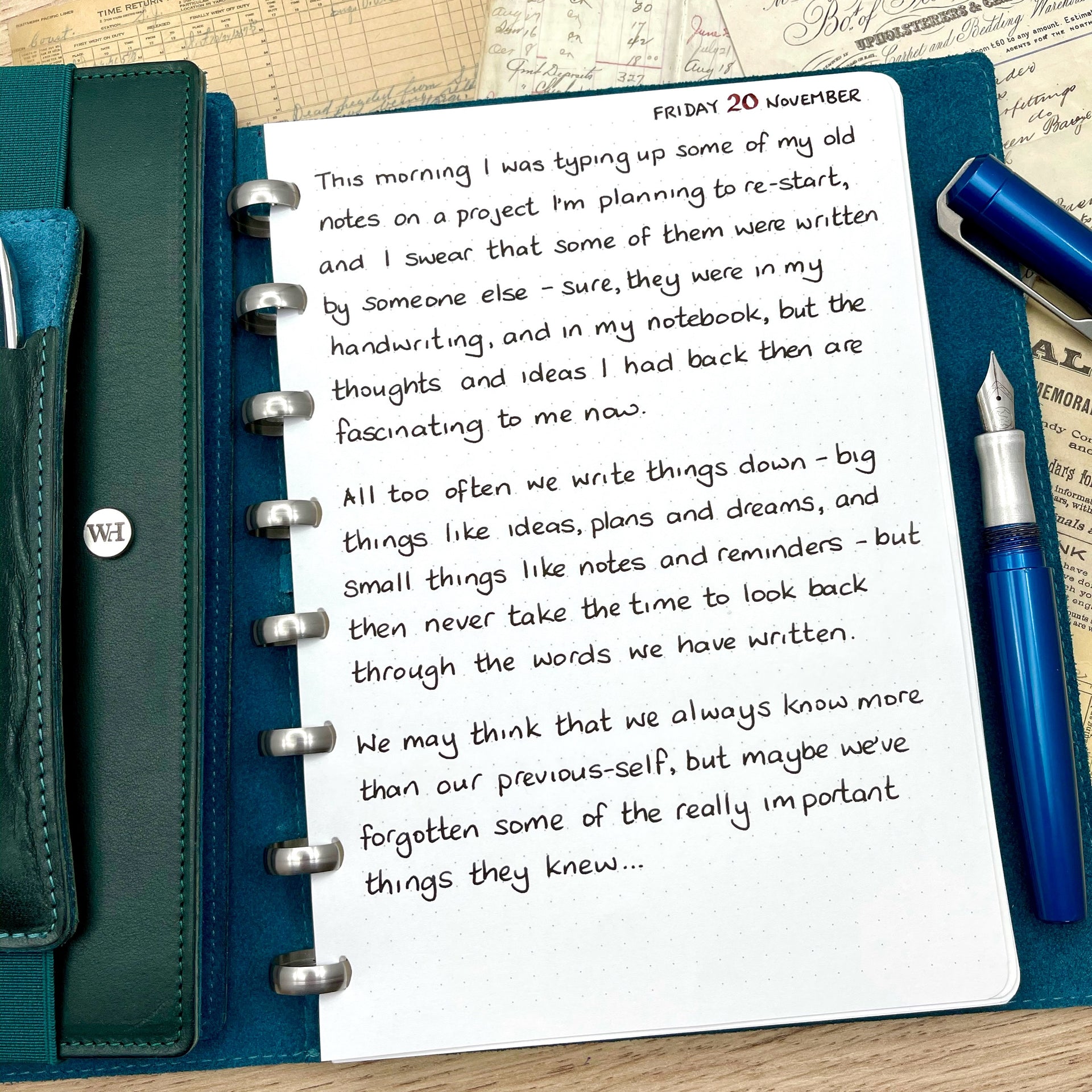 Ideas From Your Previous-Self...