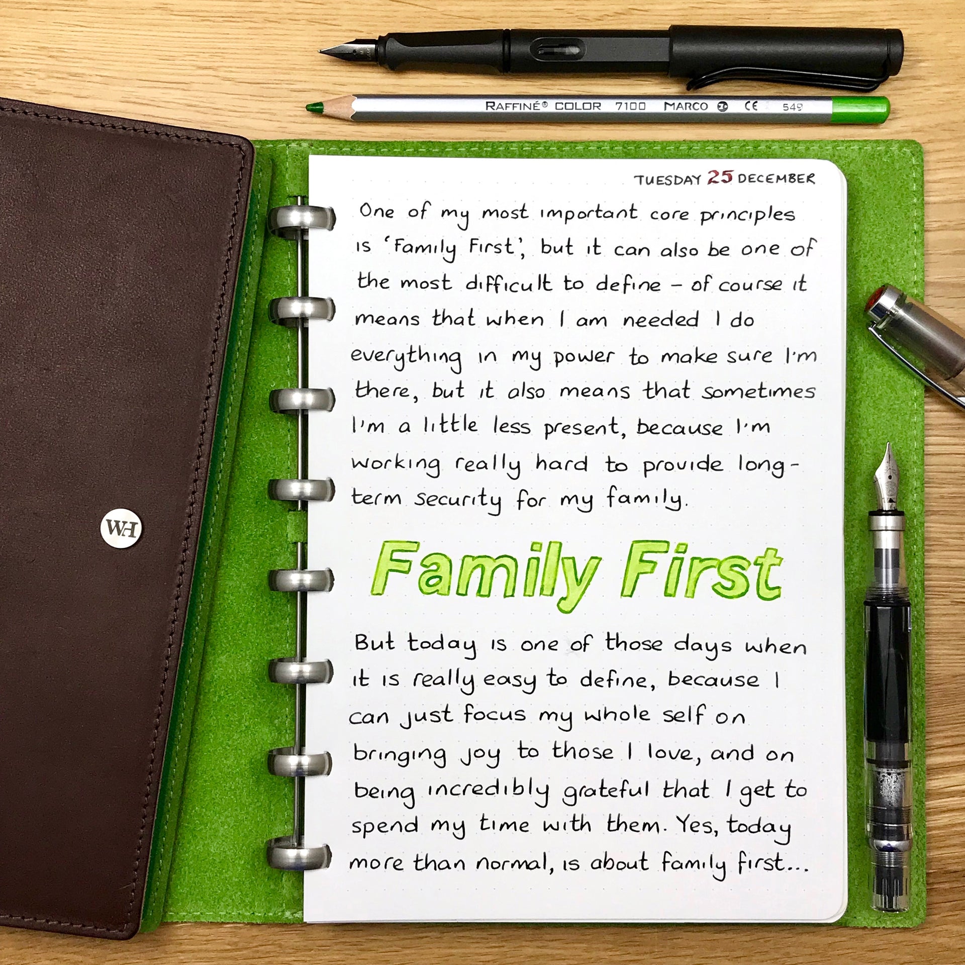Family First...