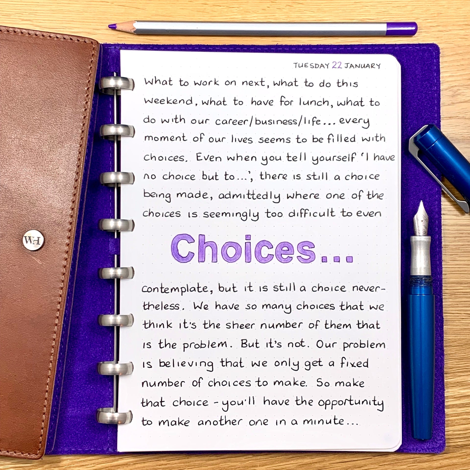 Make that choice…
