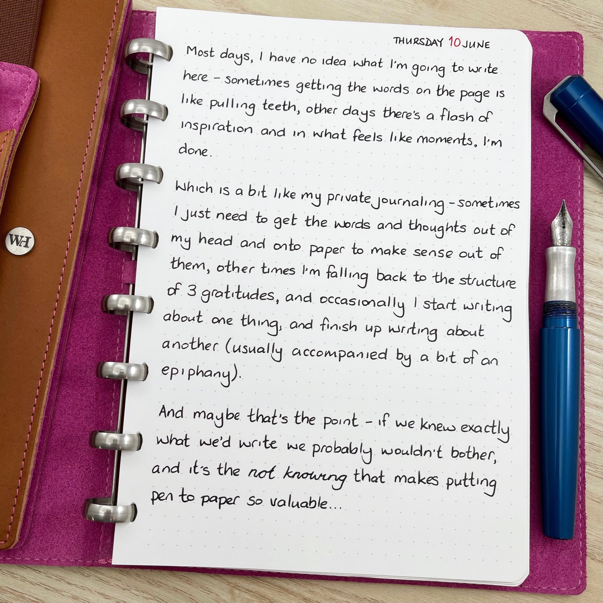 Putting Pen To Paper....
