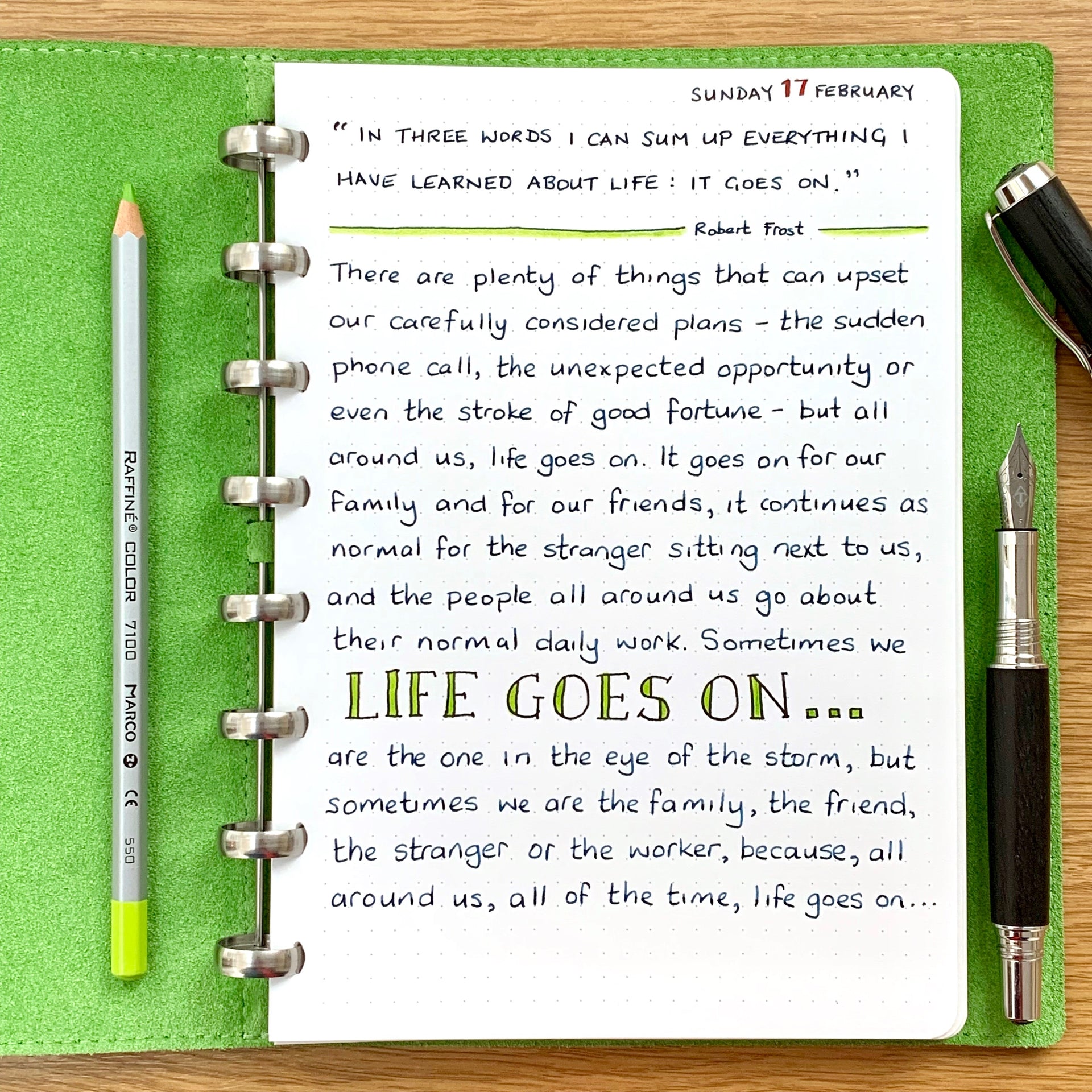 Life goes on...
