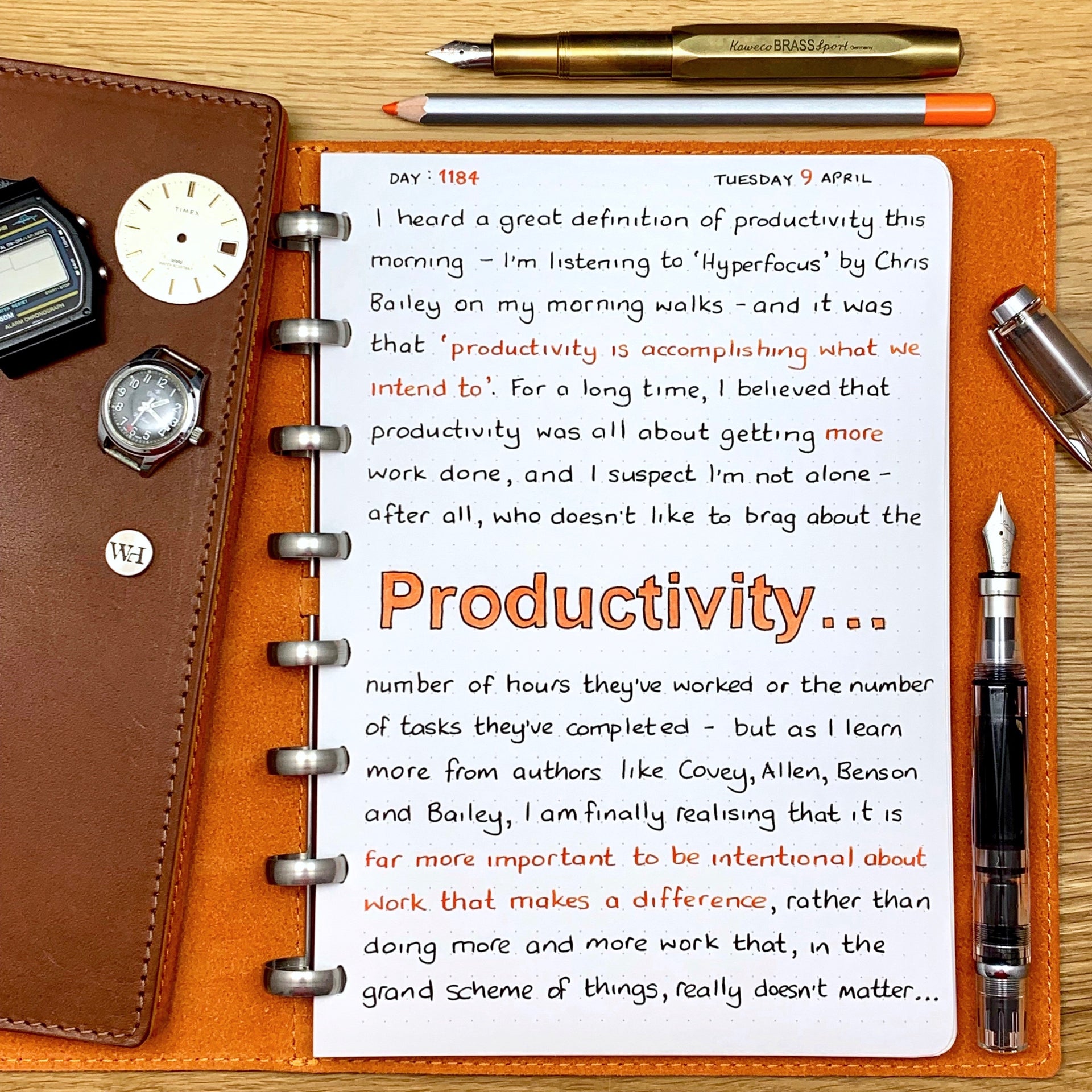 Productivity...