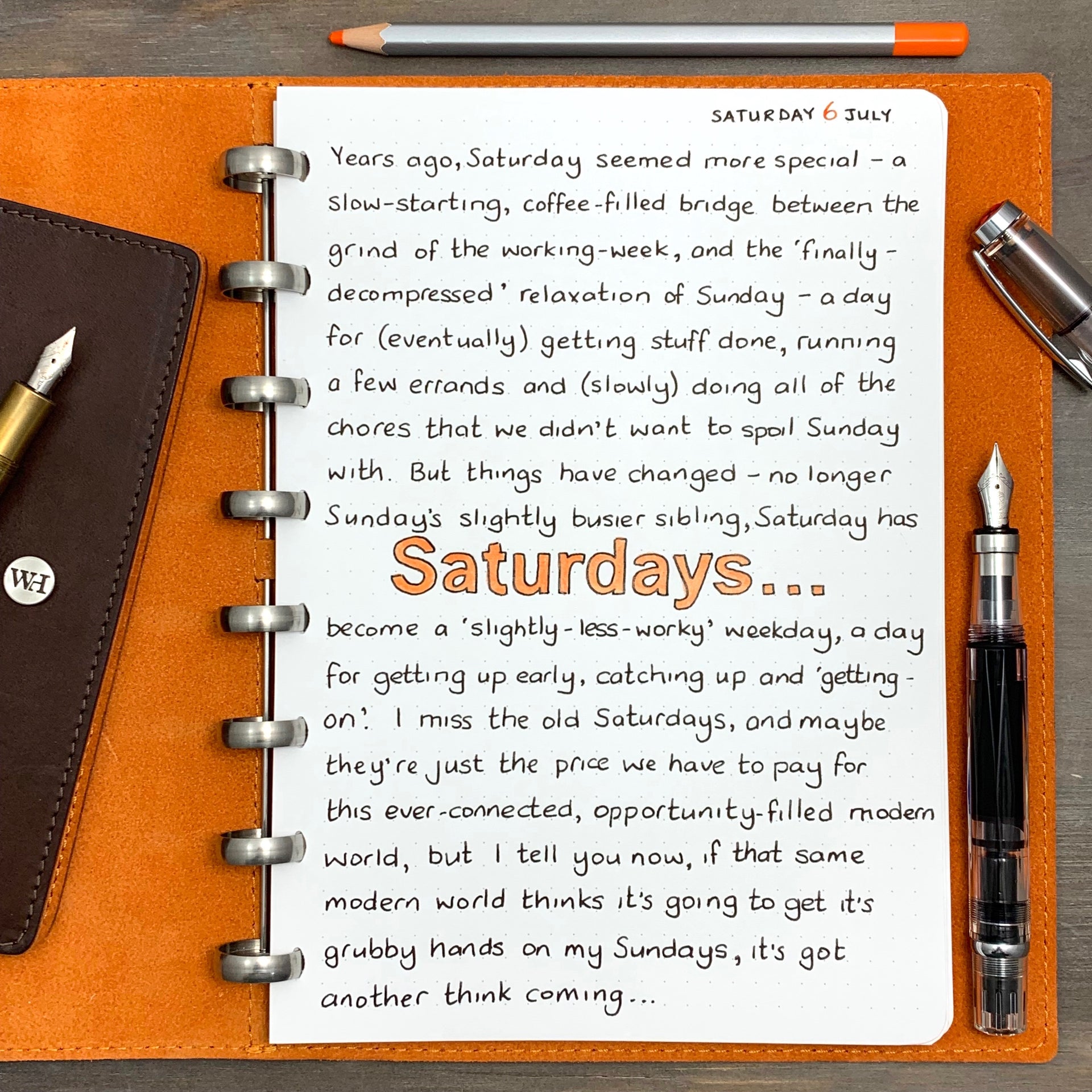 Saturdays...