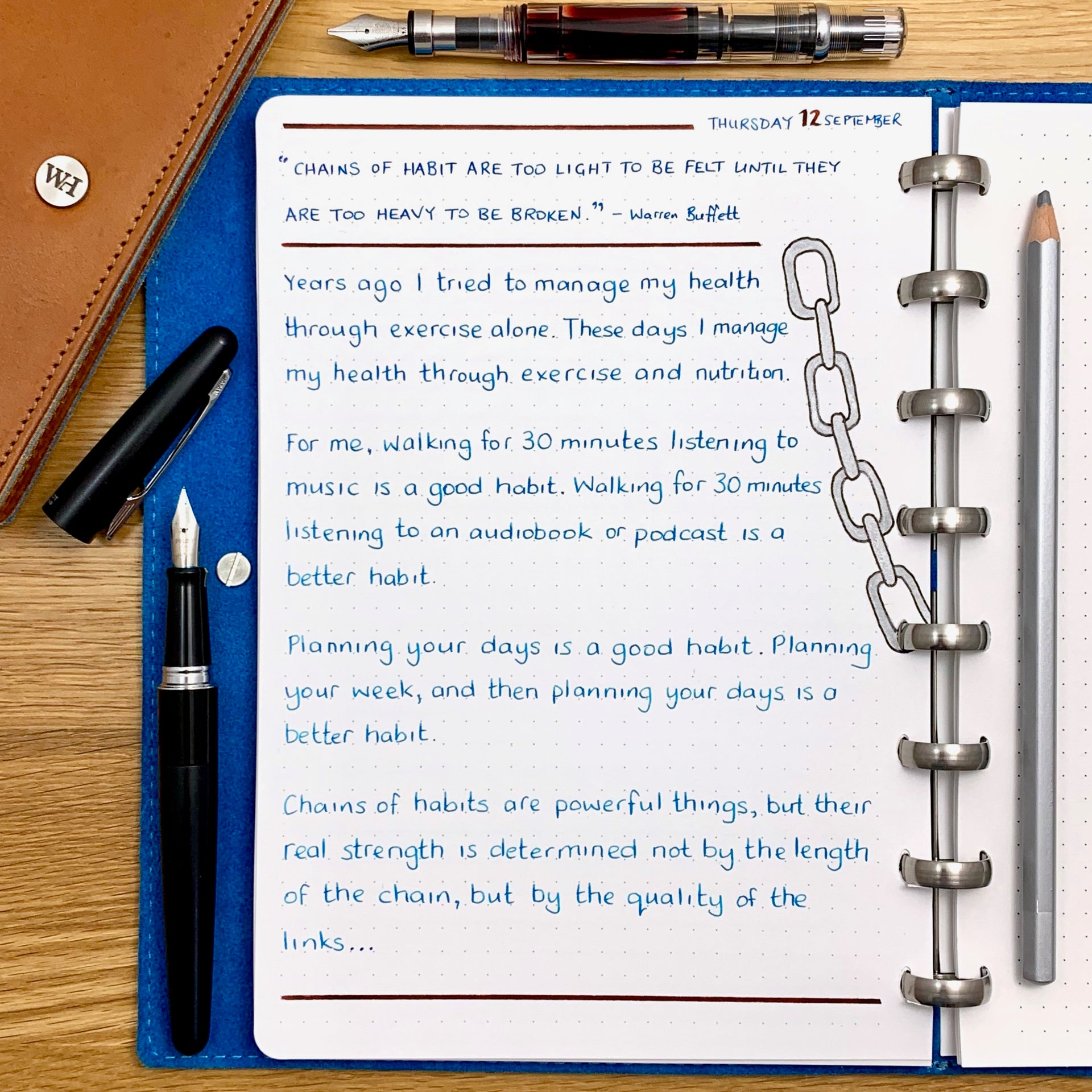Habits and chains...