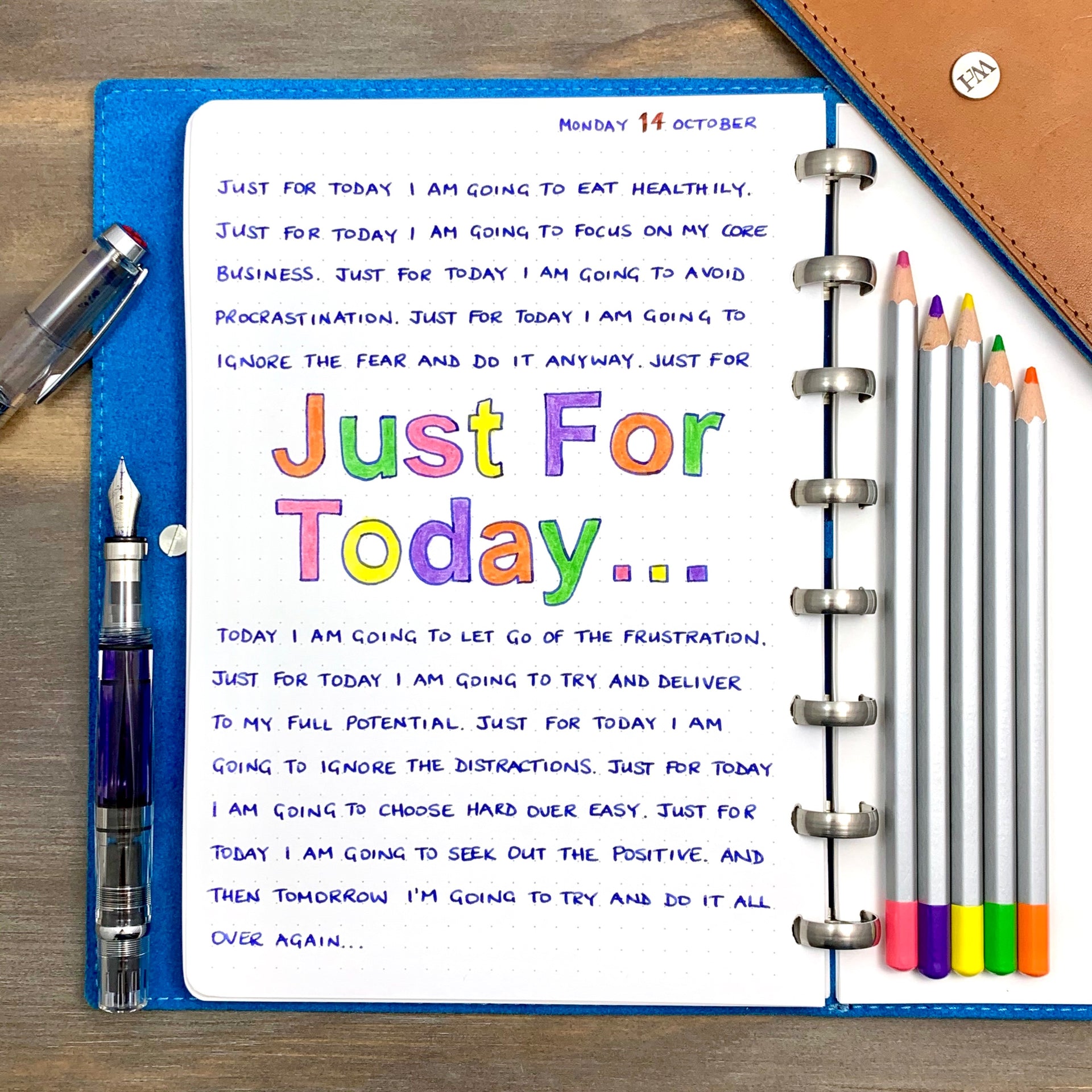 Just For Today...