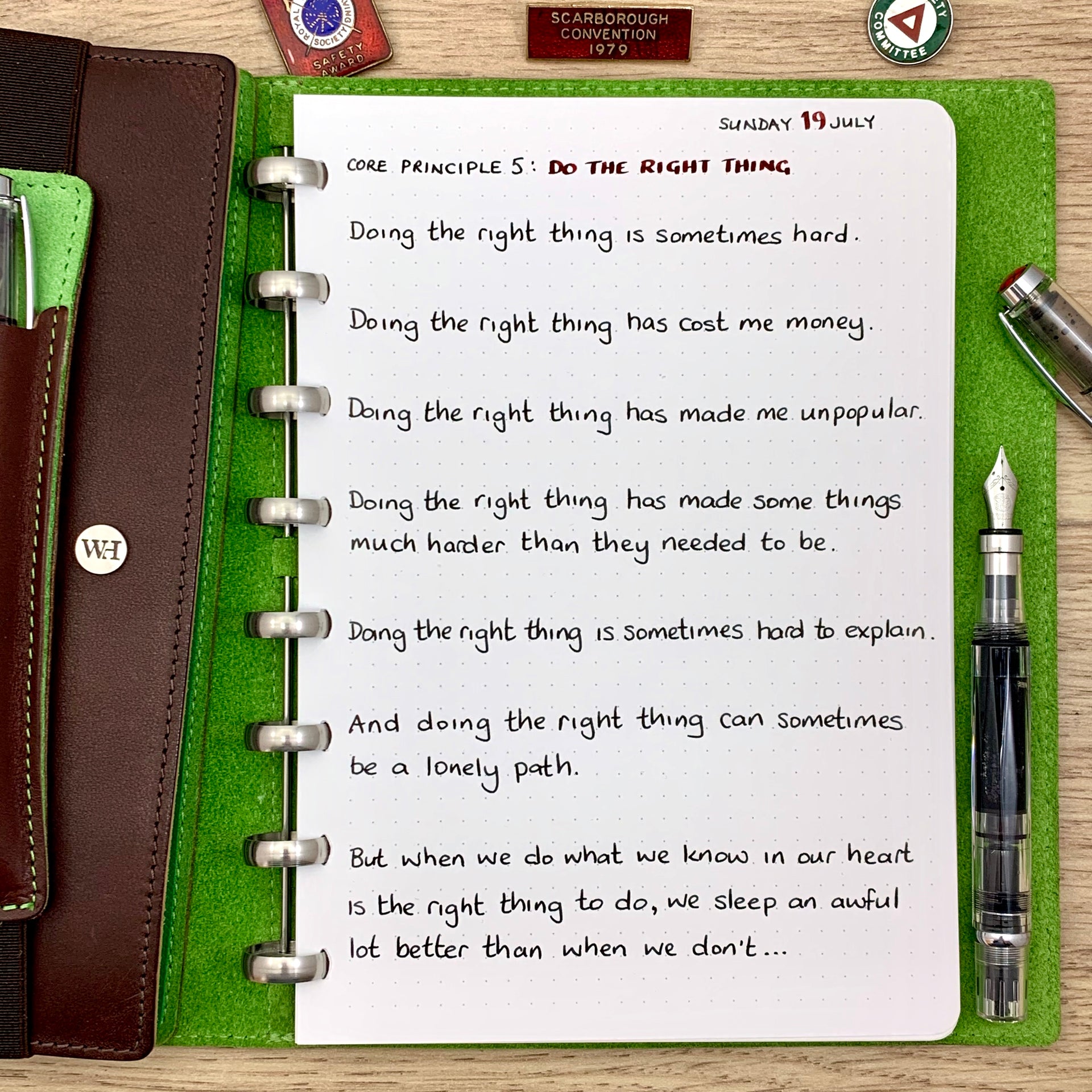 Core Principle 5 - Do The Right Thing