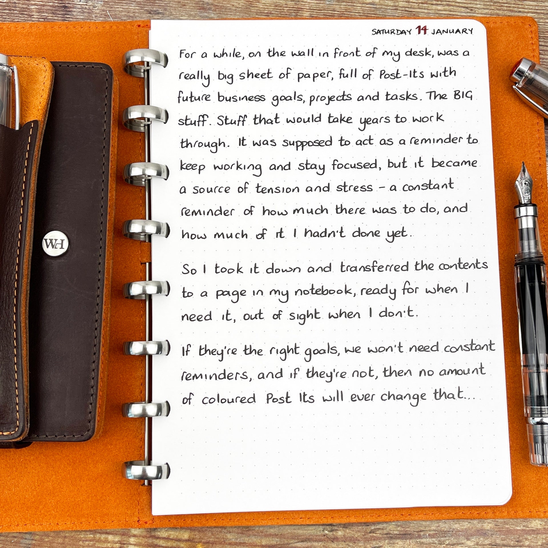 The Right Goals...