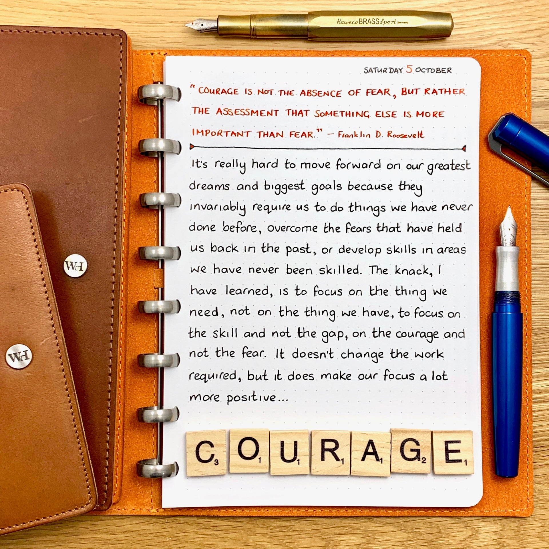 Courage...
