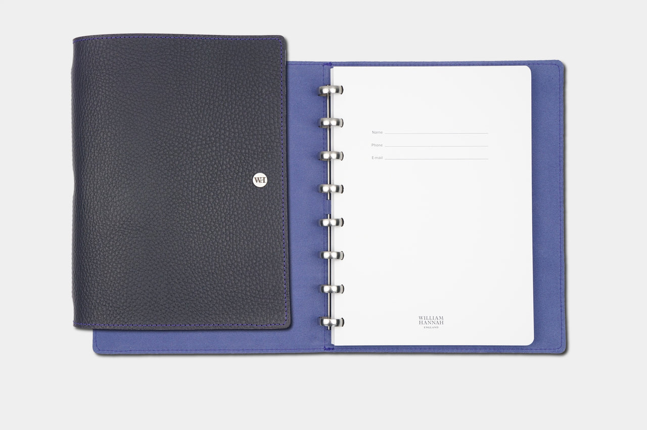 A5 Textured Deep Purple & Violet Notebook