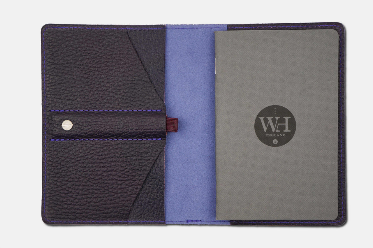 Tumbled Deep Purple & Violet Pocket Notebook Cover