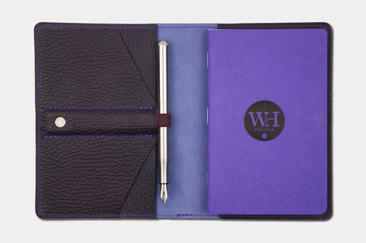 Tumbled Deep Purple & Violet Pocket Notebook Cover