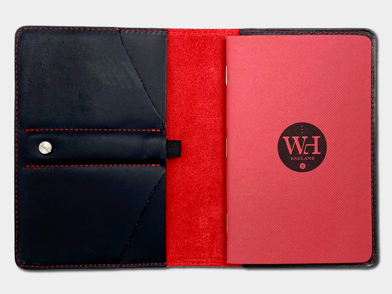 Black & Crimson Pocket Notebook Cover