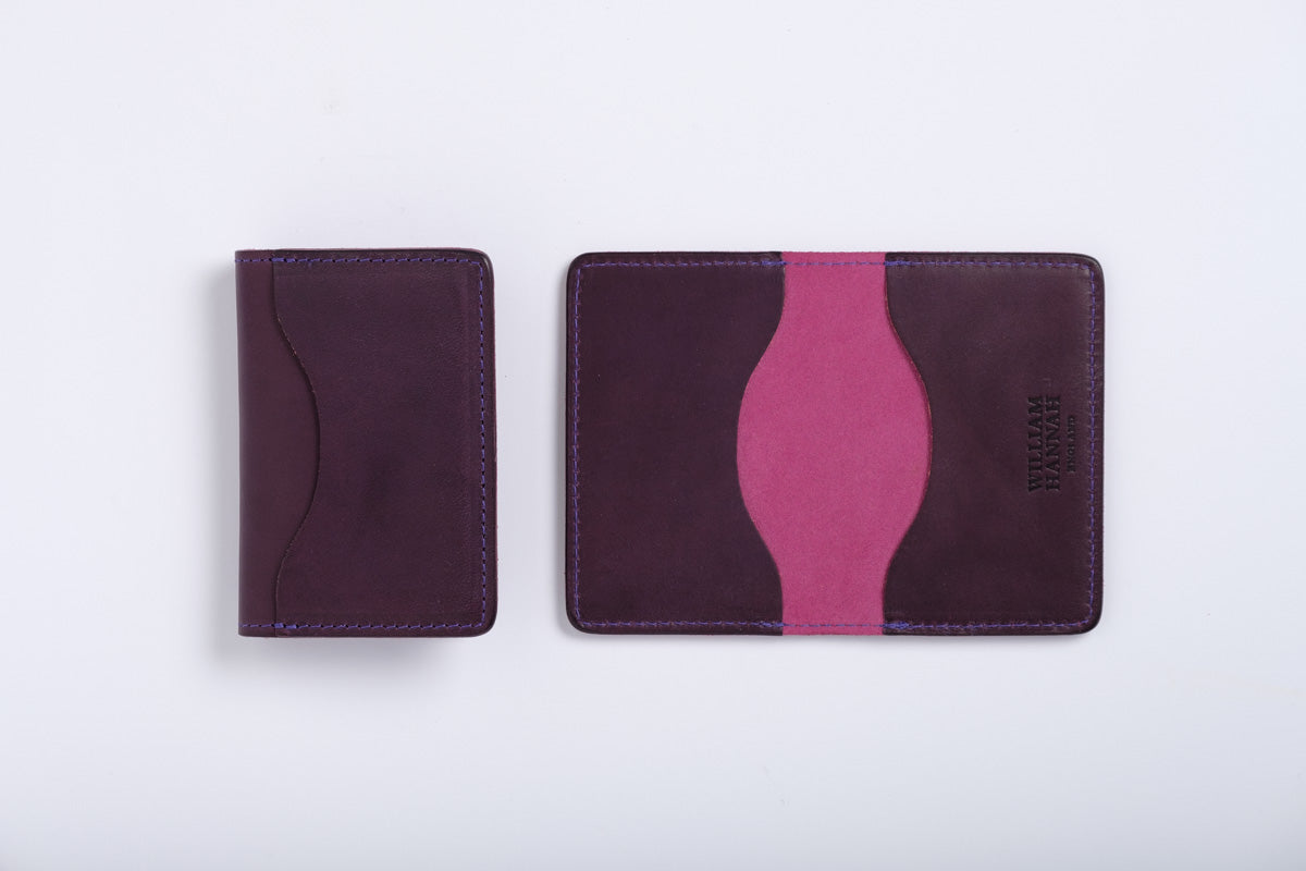 Deep Purple & Fuchsia Card Wallet
