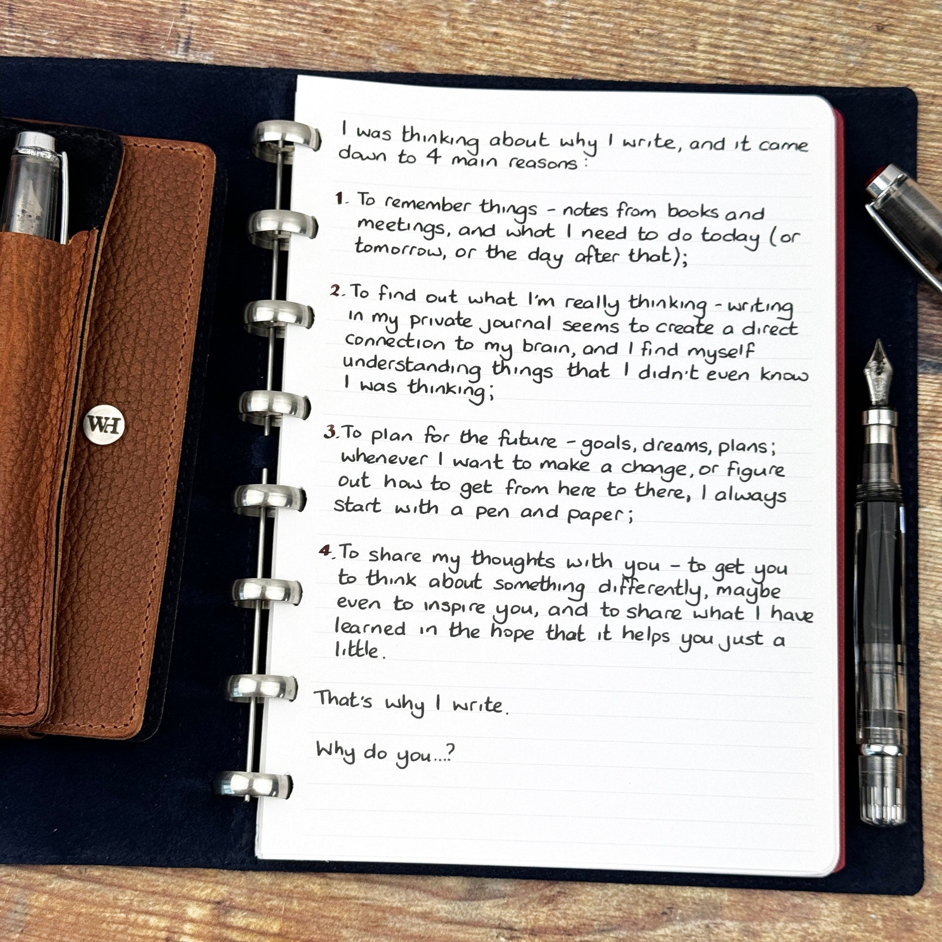 Why I Write...
