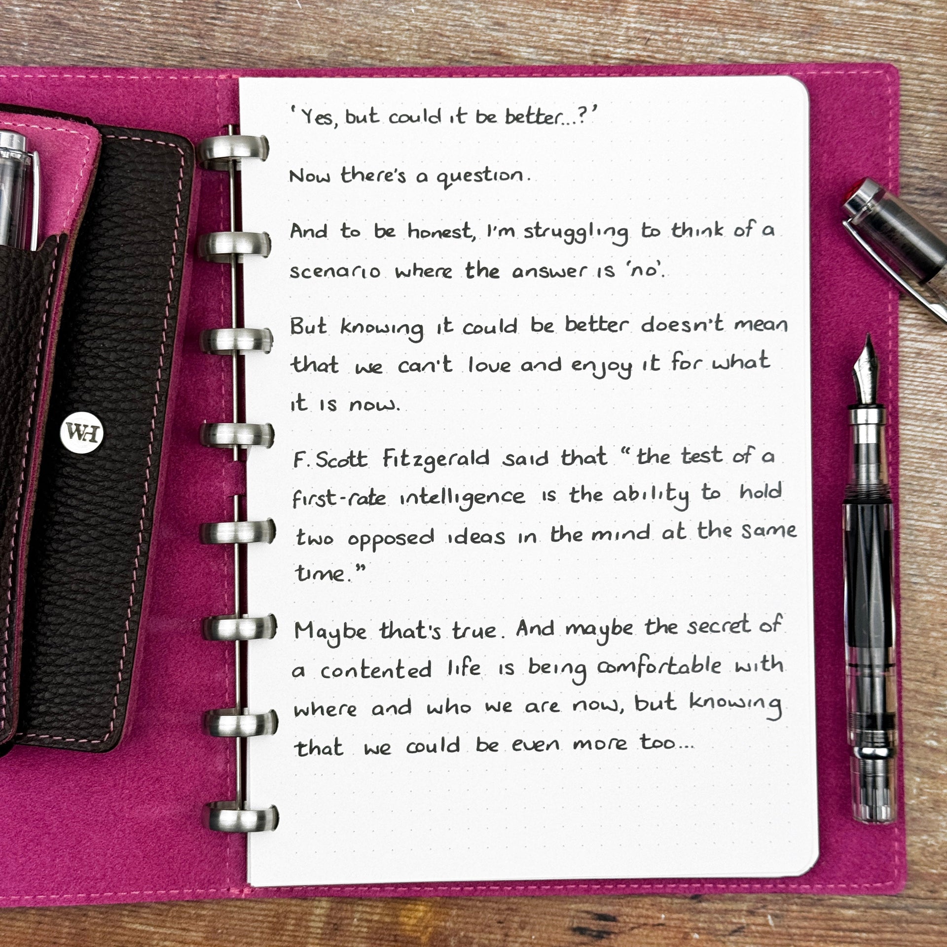 The Secret Of A Contented Life...