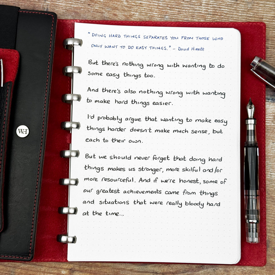 Doing Hard Things...