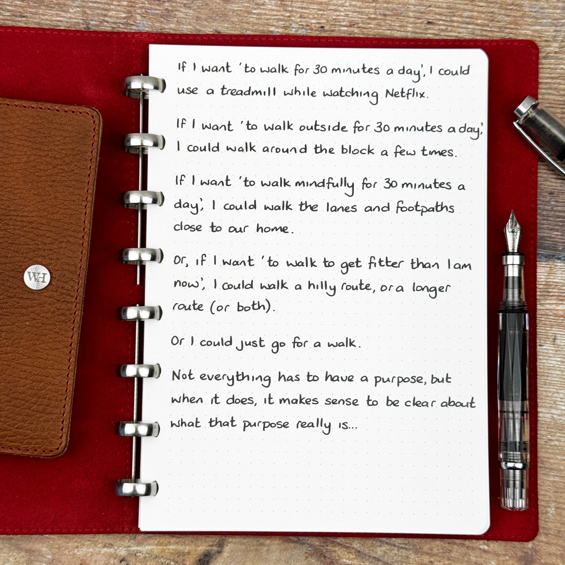 Clear About Purpose...