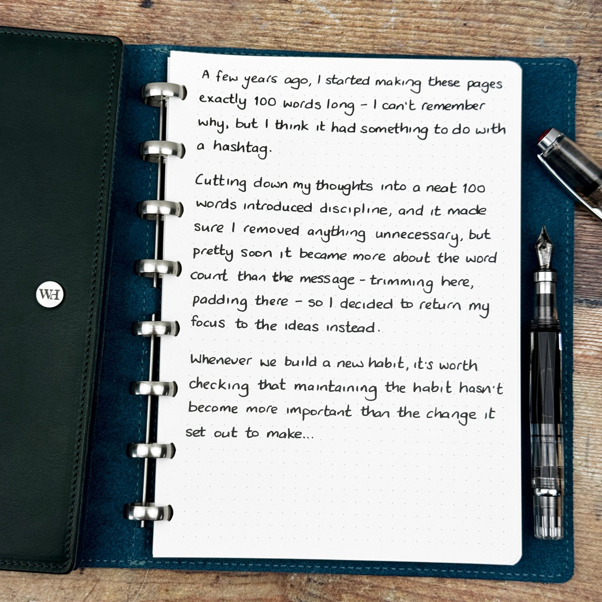 Building A New Habit...