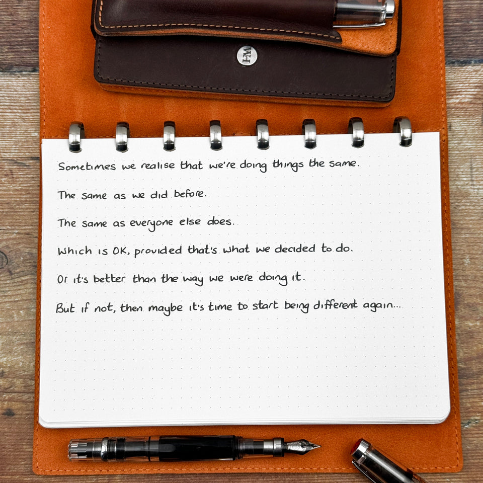 Start Being Different Again...