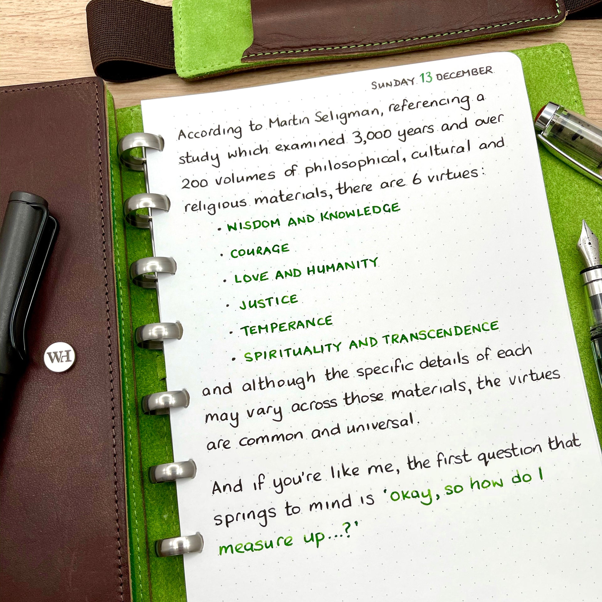 The 6 Virtues - William Hannah Limited