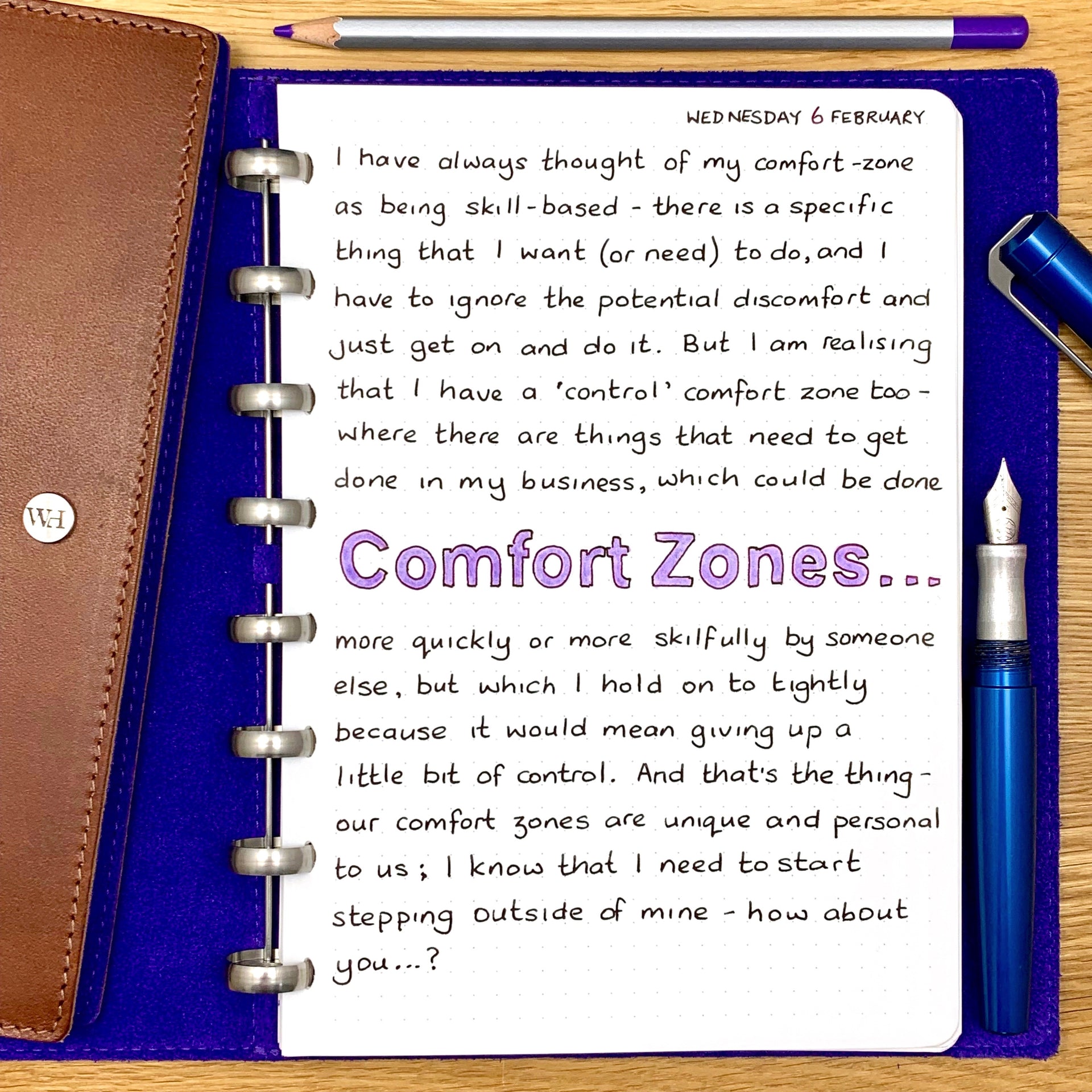 Comfort Zones...