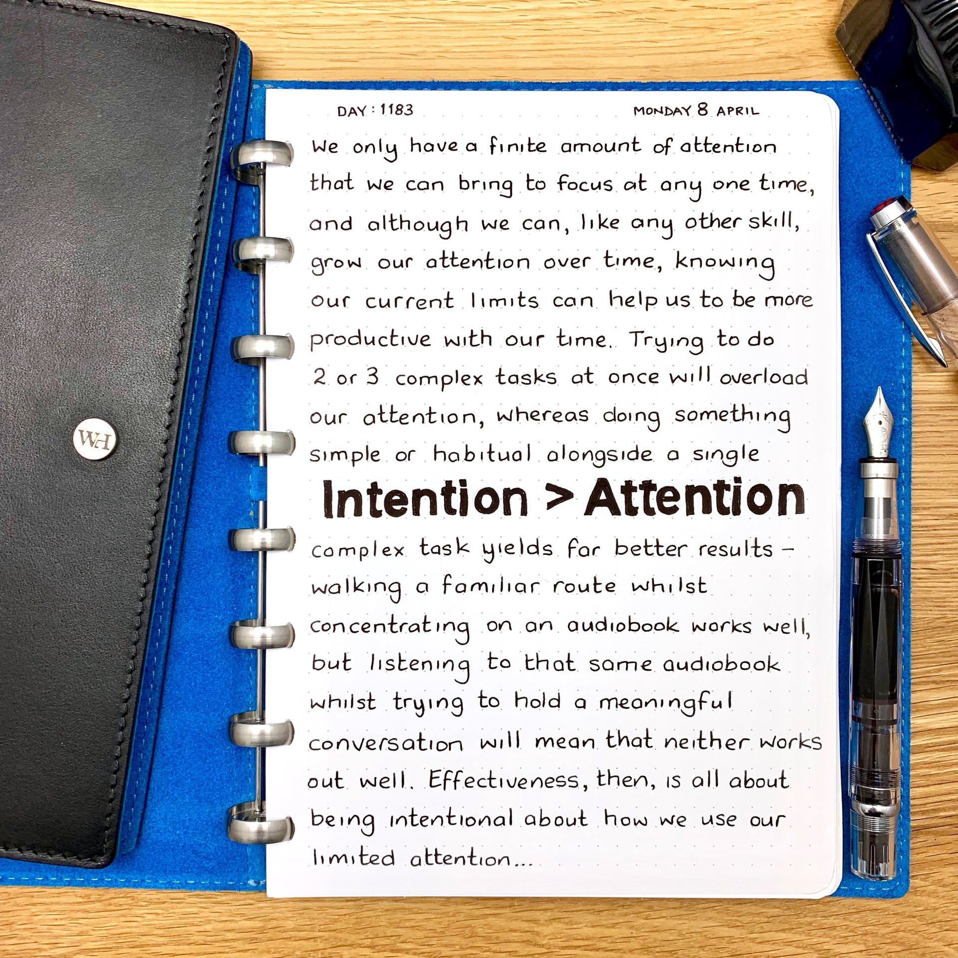 Intention > Attention
