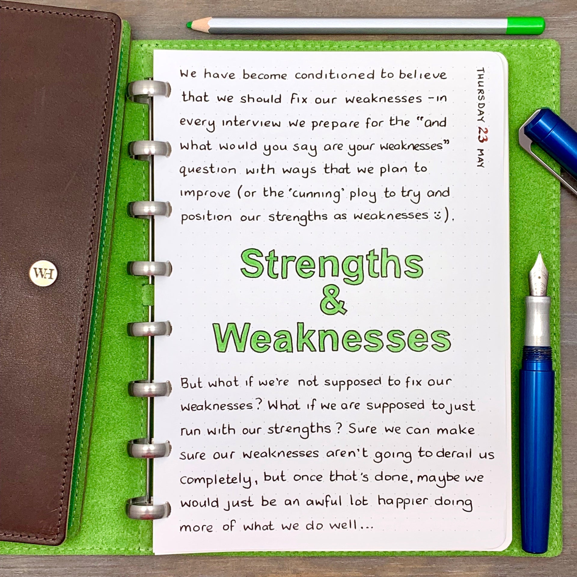 Strengths & Weaknesses...