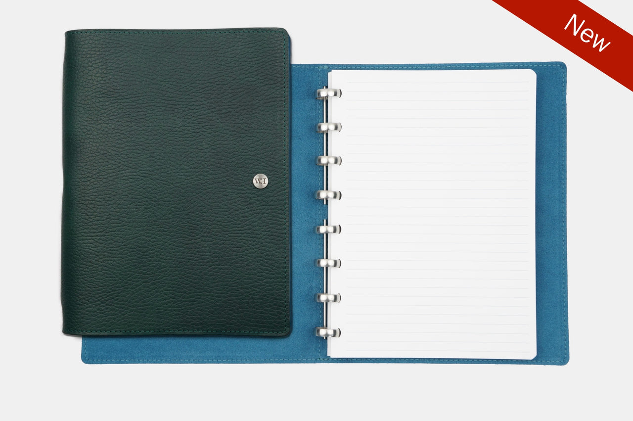 A5 Tumbled Agave & Petrol Notebook