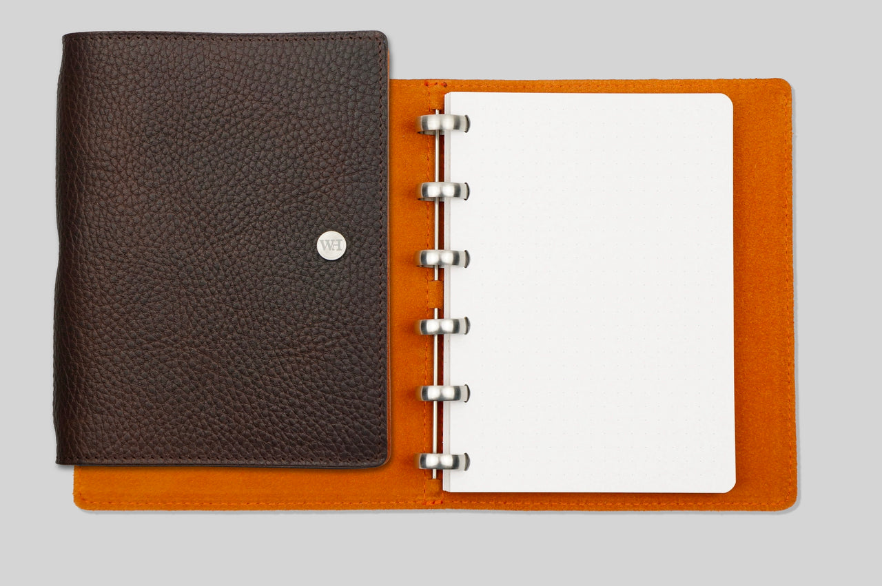 A6 Tumbled Dark Chocolate & Orange Notebook