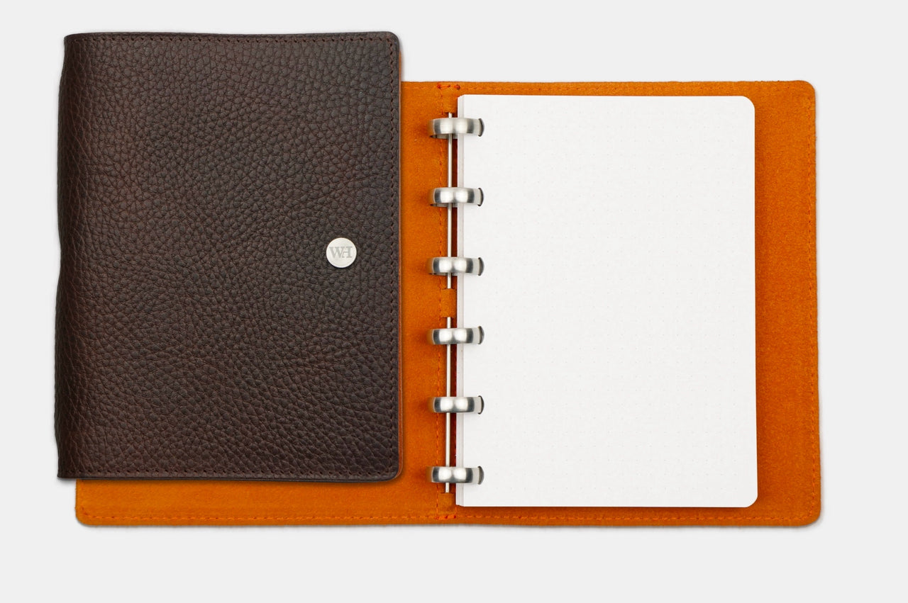 A6 Tumbled Dark Chocolate & Orange Notebook