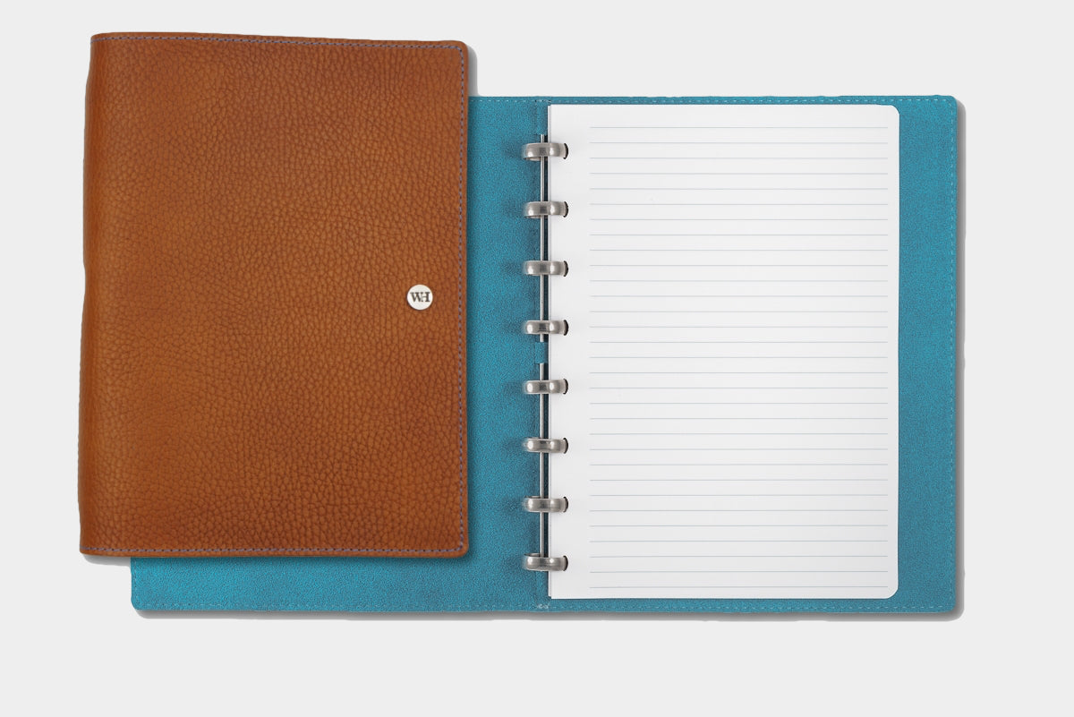 A5 Tumbled Whiskey & Kingfisher Notebook
