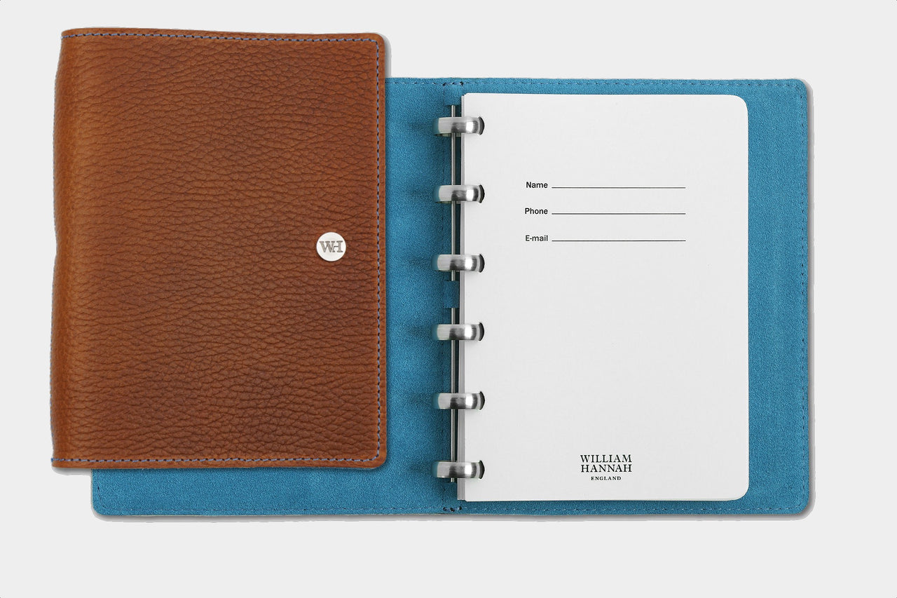 A6 Textured Whiskey & Kingfisher Notebook