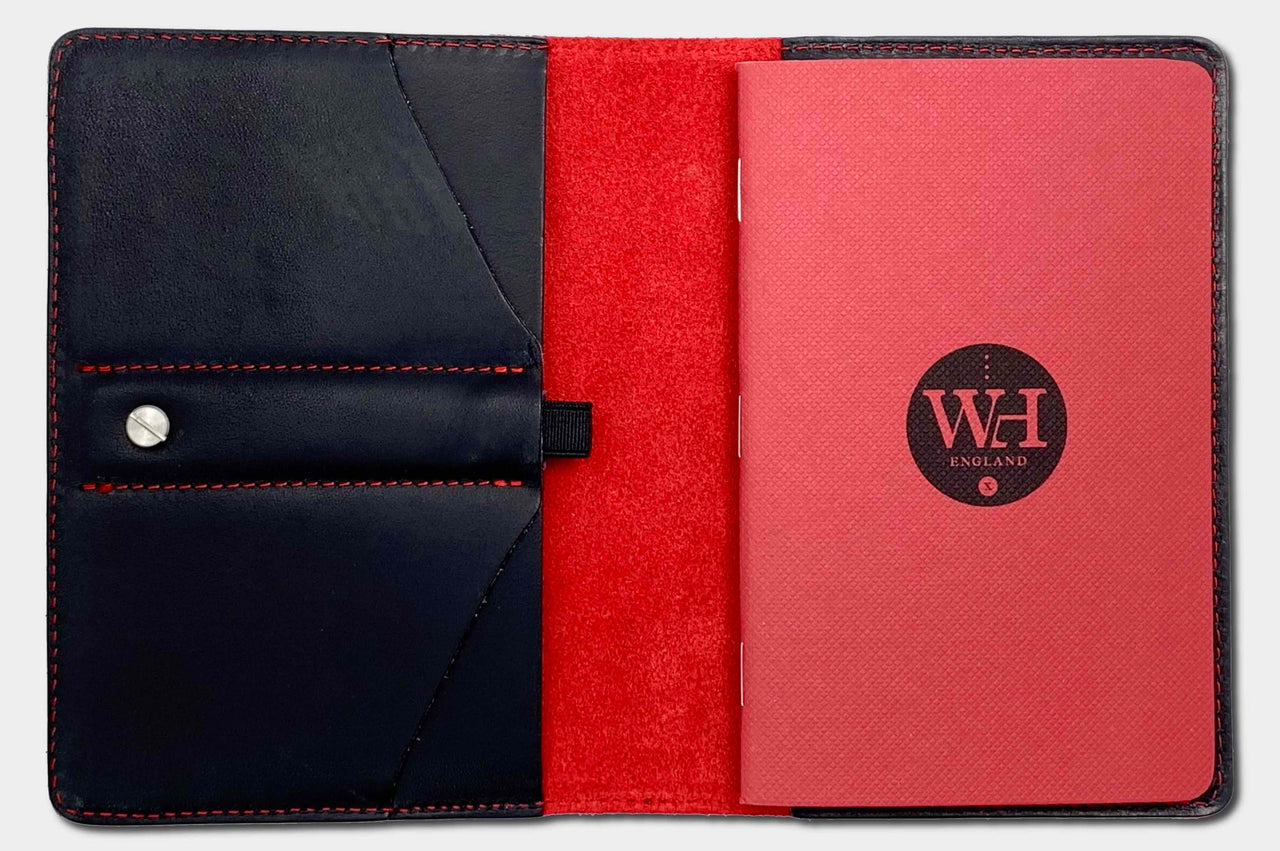 Black & Crimson Pocket Notebook Cover