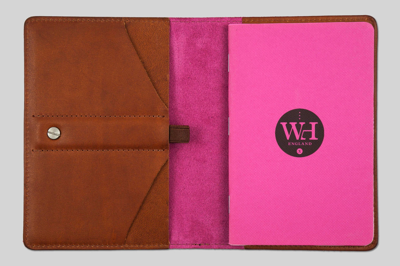 Whiskey & Fuchsia Pocket Notebook Cover