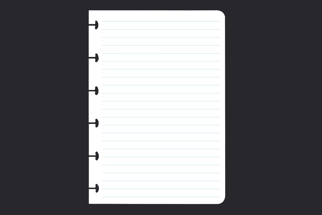 Lined Paper (A6, 100 Sheets)