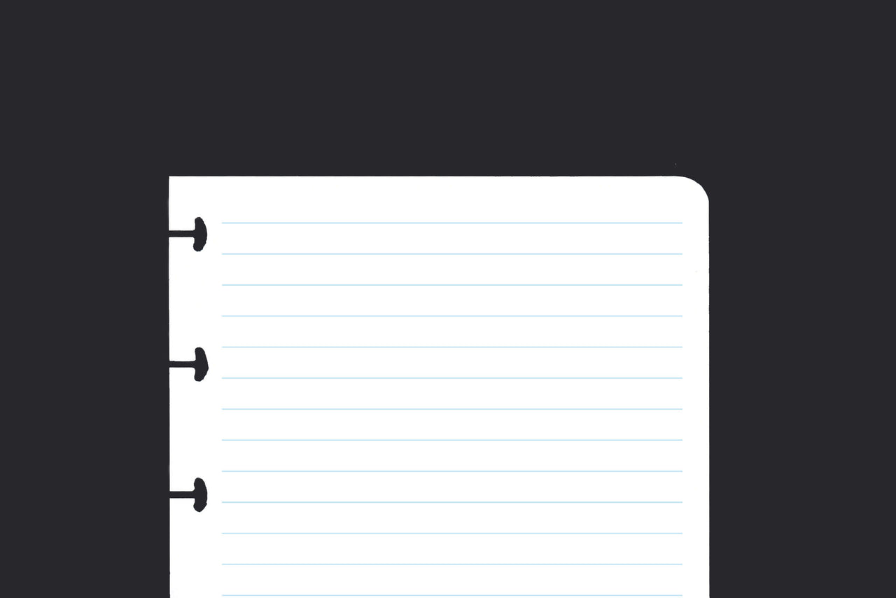 Lined Paper (A6, 100 Sheets)