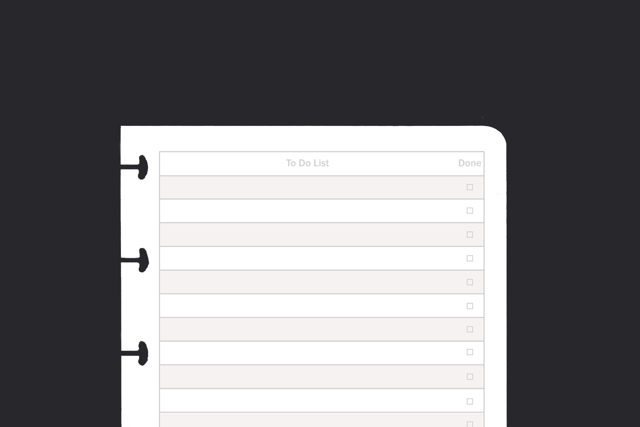 To Do List (A6, 25 pack)